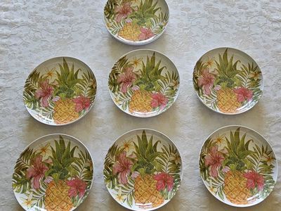 Bowls 8.5"W Melamine Tropical Fruit