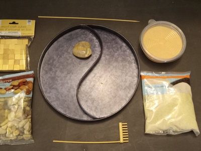 Complete DIY Yin-Yang Zen Garden Kit with Extra Craft Supplies