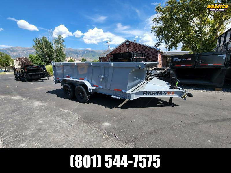 2026 RawMaxx 7X14' LPX with 36" Side Dump Trailer