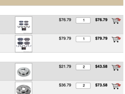07-16 MiniCooper Brakes (pads & rotors)