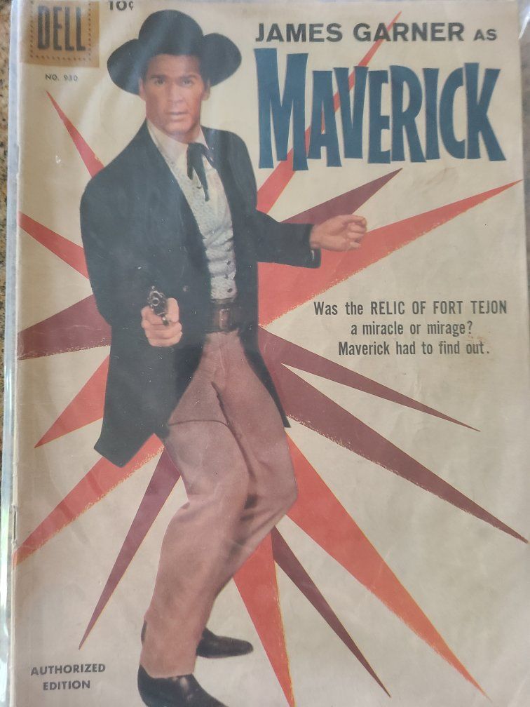 Vintage Dell Comics James Garner as Maverick No. 930 Comic Book