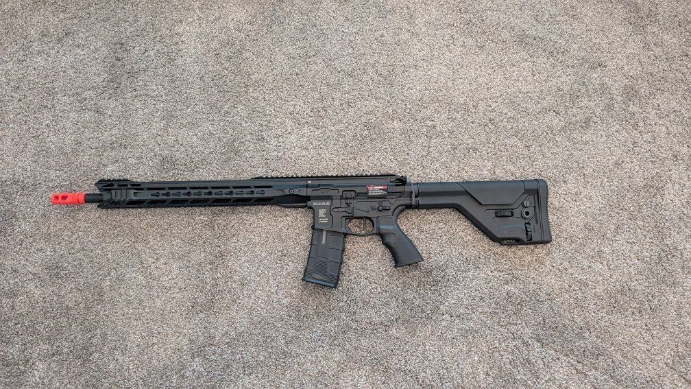 ICS CXP Mars DMR S3 Airsoft Electric Gun (AEG) Rifle - Black, Full Stock, Nee Condition with Box