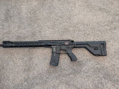 ICS CXP Mars DMR S3 Airsoft Electric Gun (AEG) Rifle - Black, Full Stock, Nee Condition with Box