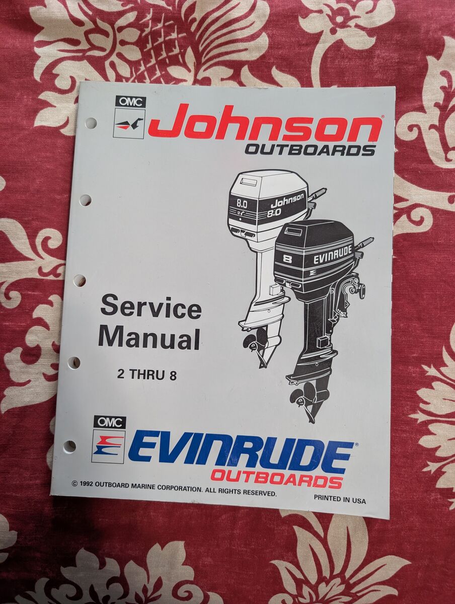 Johnson outboard Service manual 2-8hp 2 stroke motors