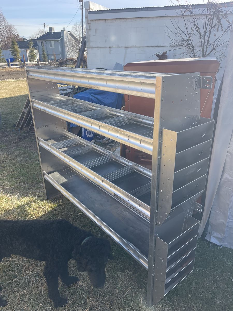 Ranger Aluminum 72" shelf rack for Vans