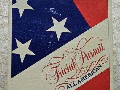 Vintage Trivial Pursuit All American Edition Board Game Complete