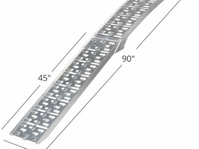 Aluminum folding ramps for ATV/motorcycle
