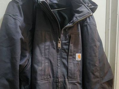 Carhartt Loose Fit Quilted-Flannel Lined Duck Active Jacket - Men's 2XL