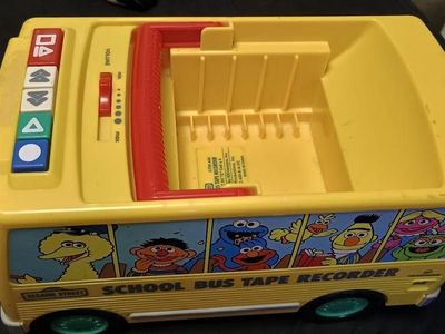 Sesame Street School Bus Tape Recorder KIDdesigns NOT WORKING