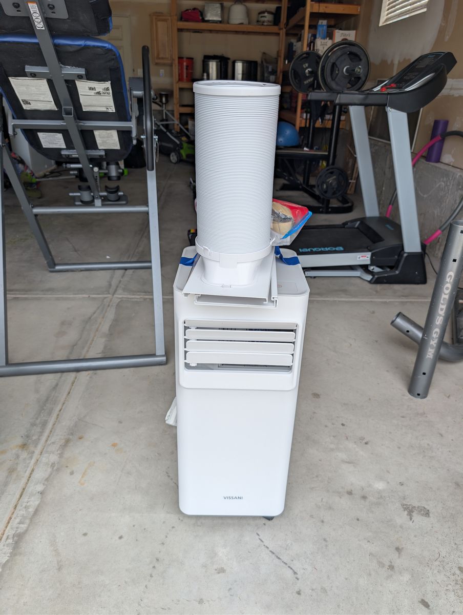 Vissani 8,000 (DOE) BTU 115-Volt Portable Air Conditioner for 350 sq. ft Rooms in White