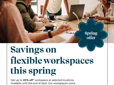 20% Off This April! April Is the Perfect Time for a Fresh Start at Work