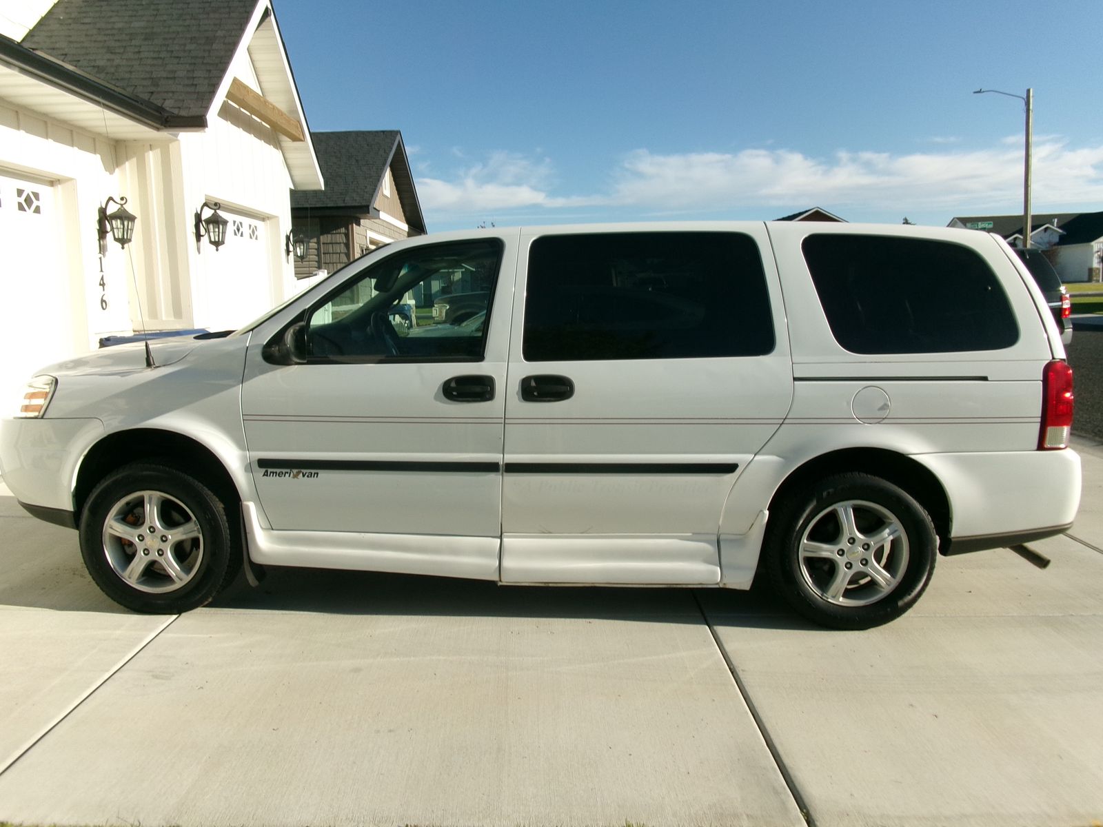 2005 Chev Uplander Handicap Wheel chair access Van.