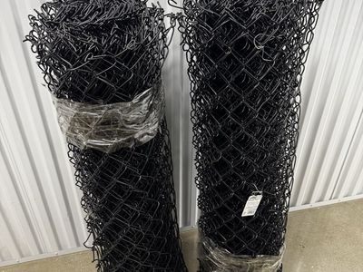 $120 per roll 48 in. x 50 ft. 9-Gauge Galvanized Steel Black Chain Link Fence Fabric