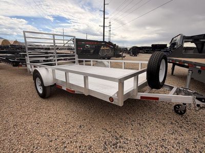 6.5x12 Baughman Aluminum Trailer - 3.5K GVWR - Spare Tire