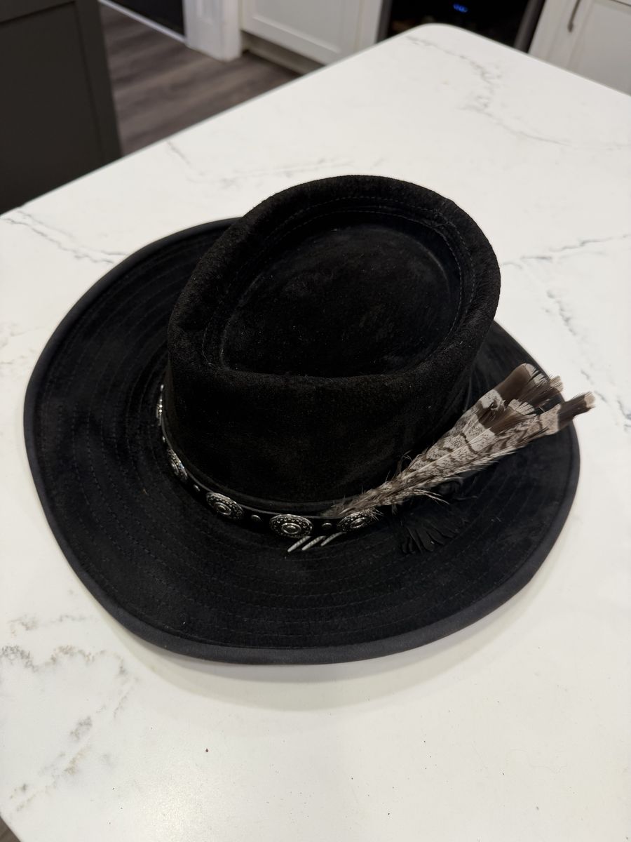 Vintage suede hat Henschel USA