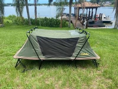 Cabelas double cot tent