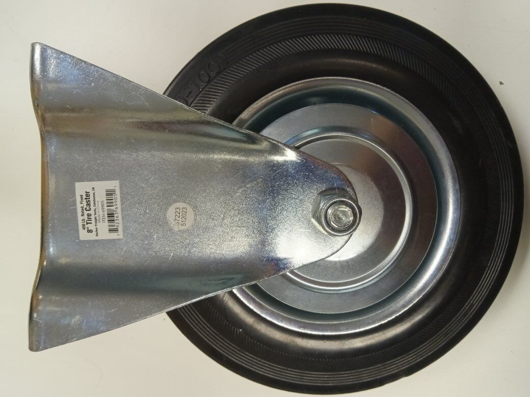 Tire Caster 8 in 450 lb 8 in. Cushioned Rubber Rig