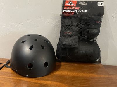 Eight Ball Multi-Sport Protective 3-Pack Pads & Helmet - Ages 14+