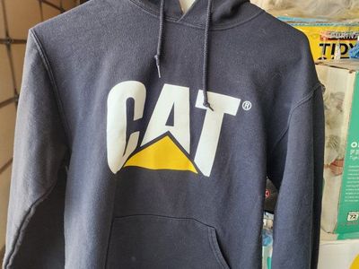 kids youth CAT black sweatshirt size small / medium