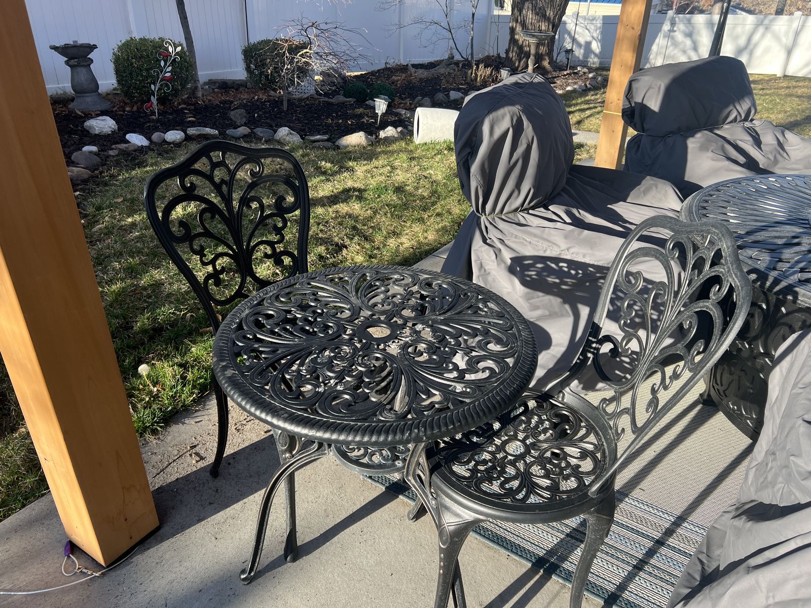 Patio Table And Two Chairs