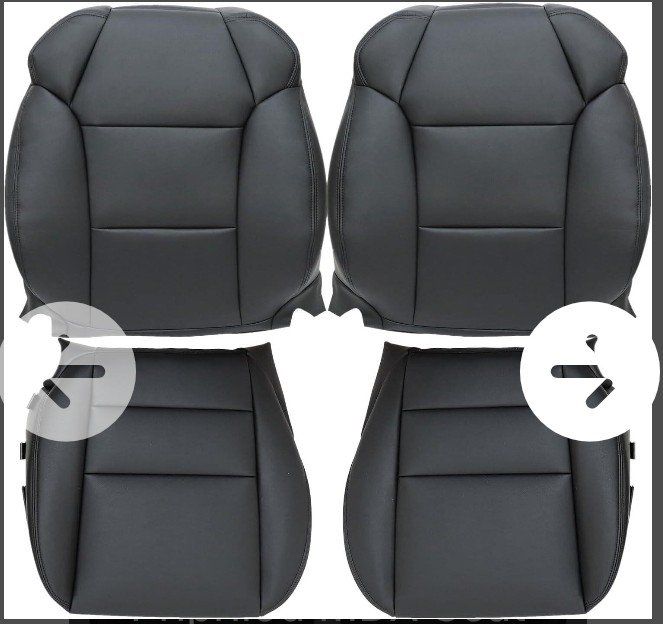 PriPriod Black PU Leather Replacement Car Seat Covers Acura MDX 2007-2012 - Front Pair (NEW)