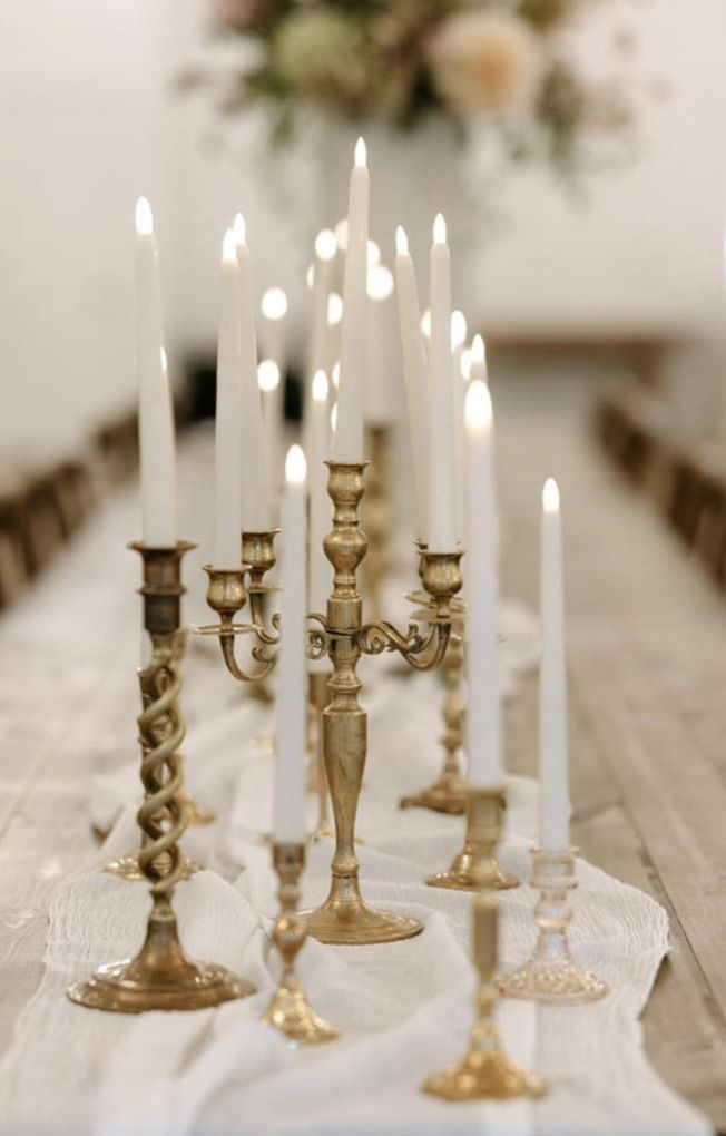 Brass candlesticks And Candelabras