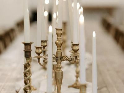 Brass candlesticks And Candelabras