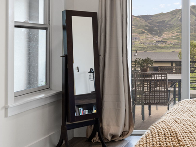Standing Mirror Jewelry Armoire (cheval-style)