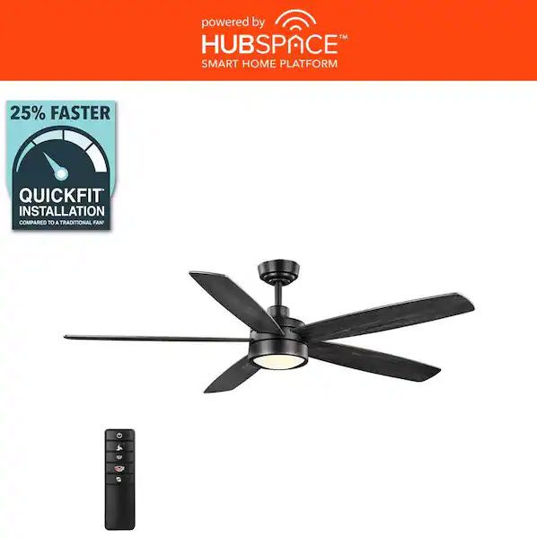 [NEW] Home Decorators Collection Driskol 60" Smart Ceiling Fan w/ Remote