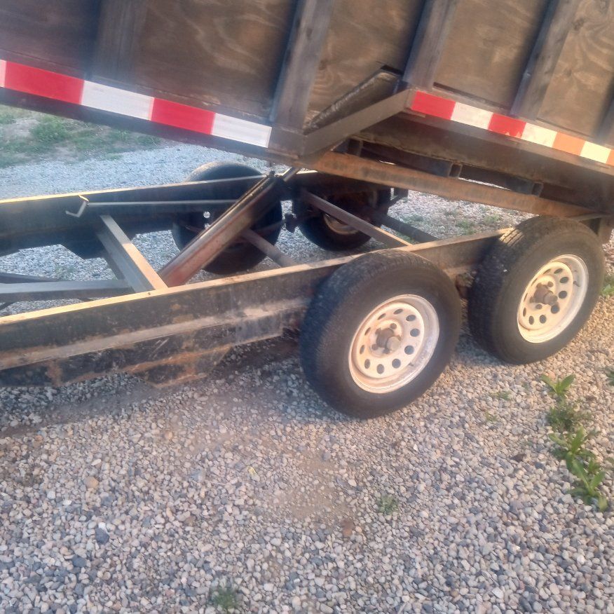 Homemade dump trailer