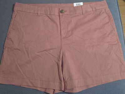 Style & Co. Women's Chino Shorts Pink Size 18