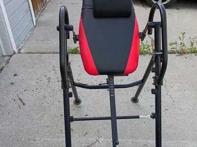 Body Vision Inversion Table, Red/Black - Decompress Spine & Relieve Back Pain