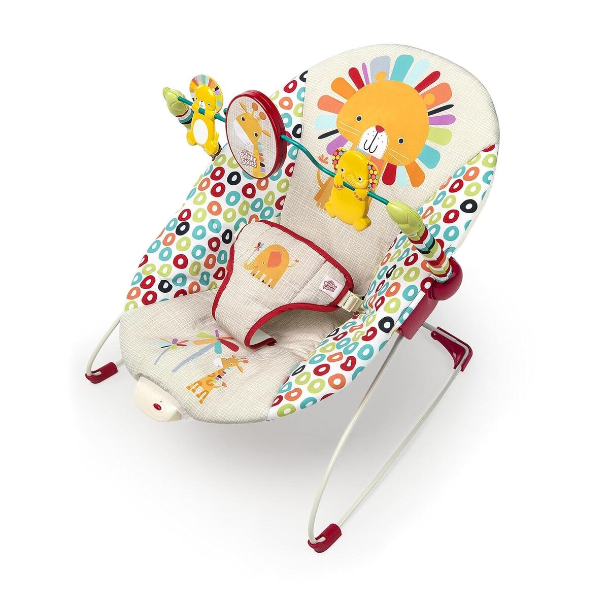 NEW Bright Starts Portable Baby Bouncer Infant Seat with Removable-Toy-Bar, 0-6 Months 6-20 lbs (Playful Pinwheels)