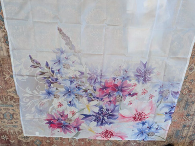 Flower shower curtain