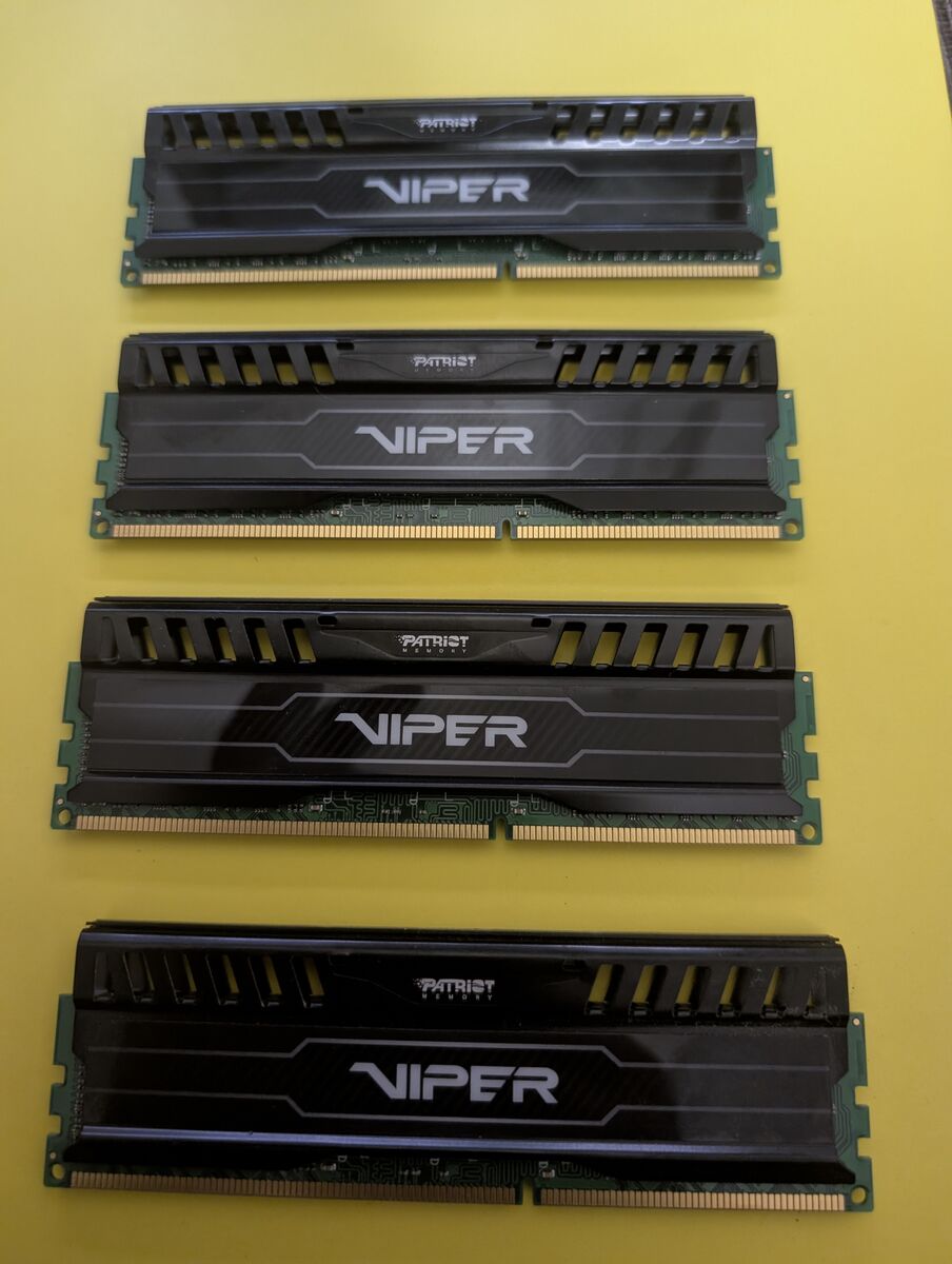 64GB Patriot Viper 3  (4 x 16GB) DDR3 1600 (PC3 12800)  Desktop Memory Model PV316G160C0K