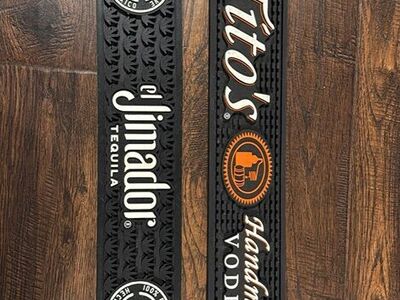 Vodka bar mats and shaker