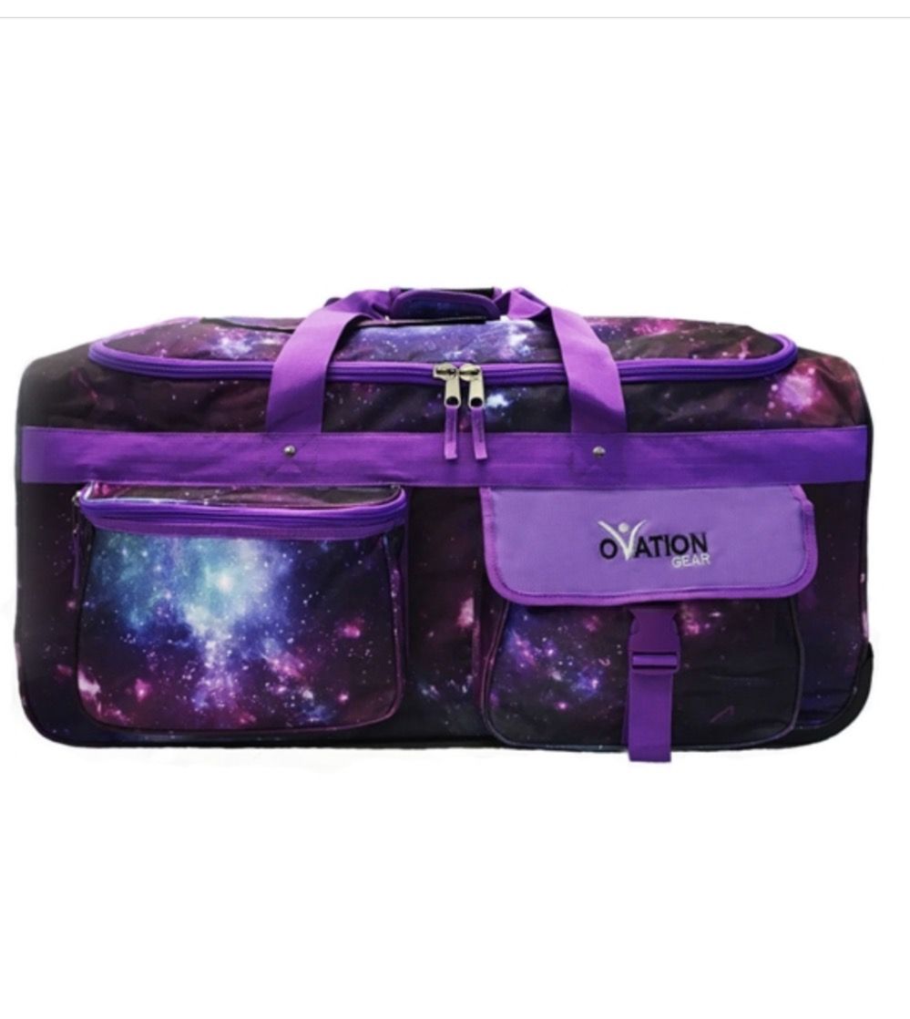 Ovation Gear Large Galaxy Performance Dance Bag with Rack Purple
