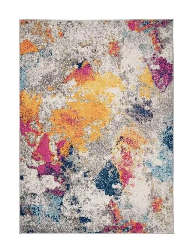 World Rug Gallery 9’ x 12’ Multi Abstract Area Rug – New