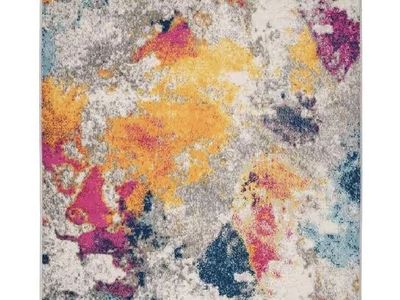 World Rug Gallery 9’ x 12’ Multi Abstract Area Rug – New