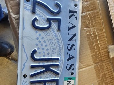 Kansas 2017 License Plate - SN 225 JKF - Collectible Vehicle Tag