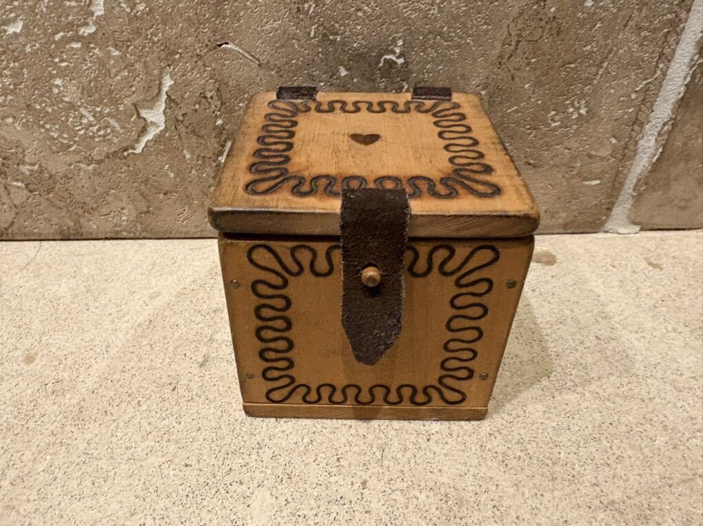 Vintage Wood Jack-in-the-Box By Front Porch Toys