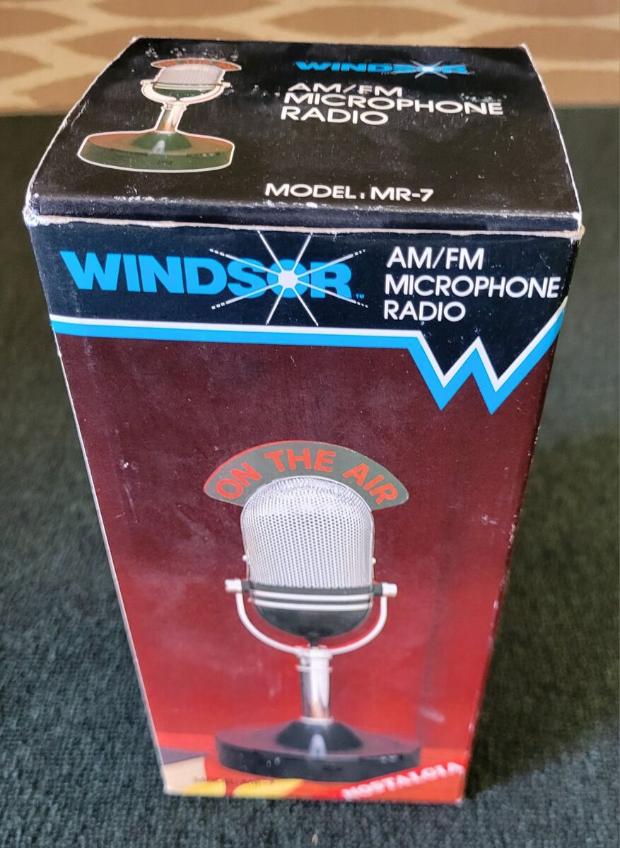 Vintage Windsor On The Air Microphone Novelty Radi