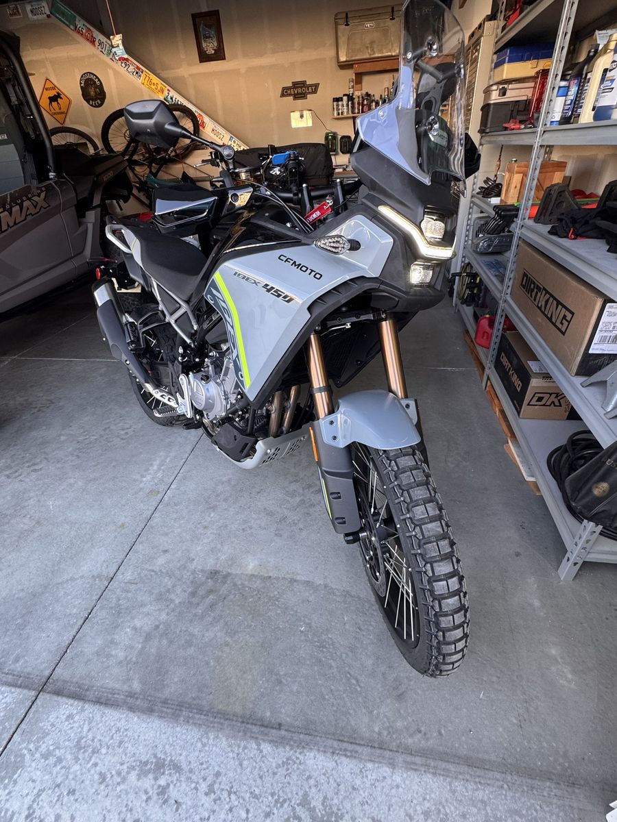 2026 CFMOTO Ibex 450 Adventure Motorcycle - 111 Miles, Factory Warranty