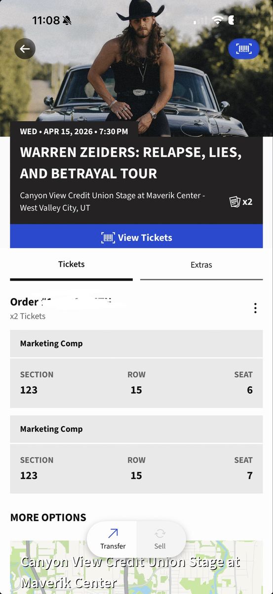 Warren Zeiders Tickets