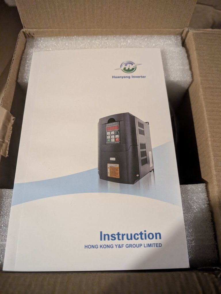Brand New Huanyang HY01D523B 1.5kW 2HP VFD - 220V Input/Output