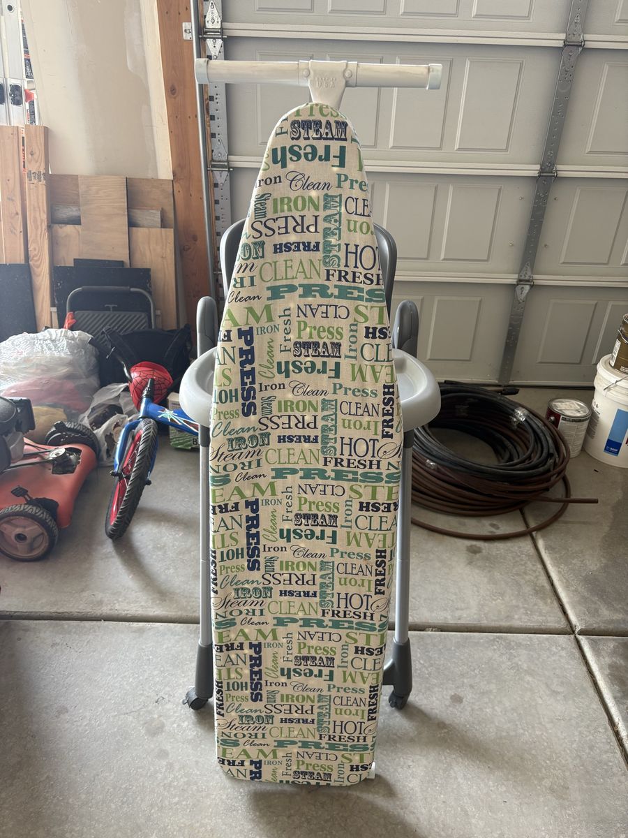 Collapsible Ironing Board with Graphic Cover