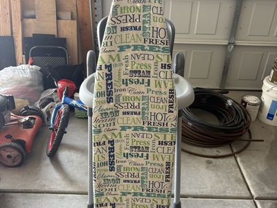 Collapsible Ironing Board with Graphic Cover