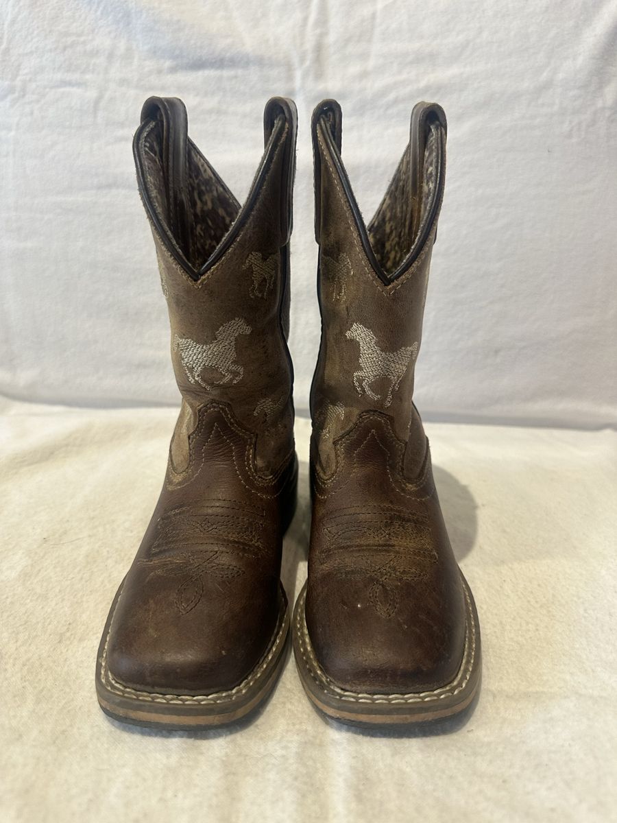 Smoky mountain toddler size 8.5 brown Leather western boots
