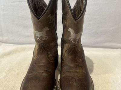 Smoky mountain toddler size 8.5 brown Leather western boots
