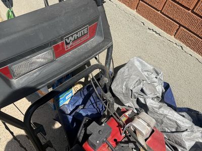 White Outdoor Products Tracked Gas Snow Blower with Headlight